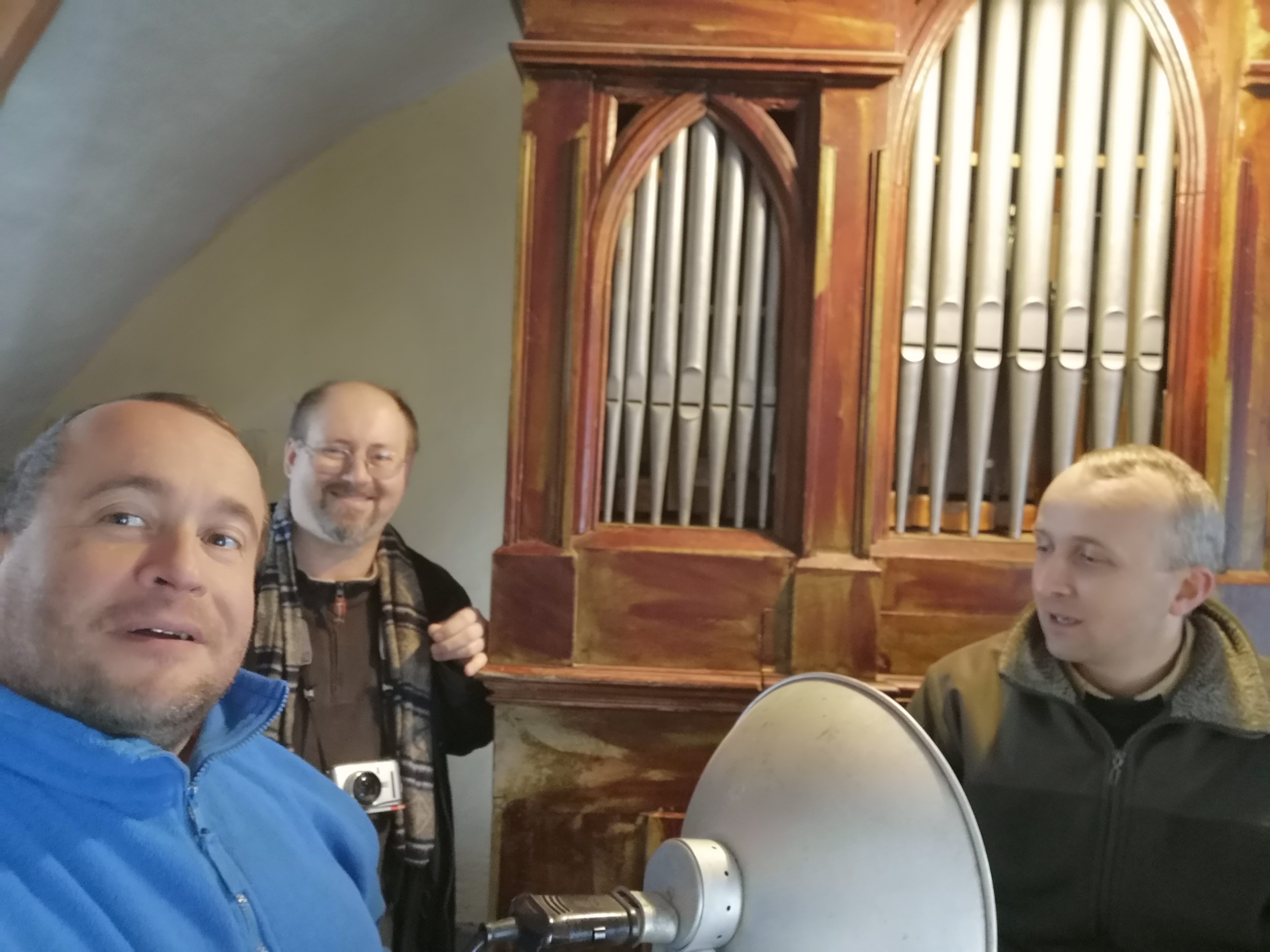 Jan Kynčl, Jakub Šolc a Petr Kaiser na kůru